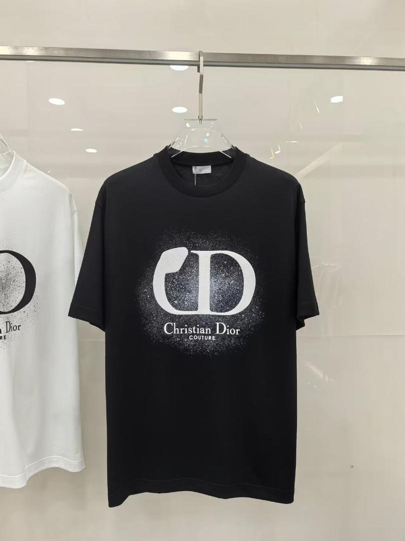 Christian Dior グラフィックTシャツ 半袖 Christian Dior グラフィックTシャツ 黒rC - メルカリ