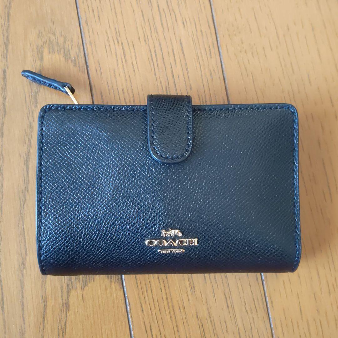 COACH コーチ 二つ折り財布 75371 COACH コーチ 財布 二つ折り財布 F75371 ブラック 3IN1 デボスド