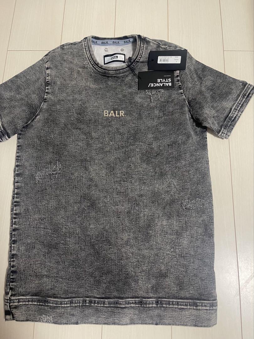 BALR. グレー ダメージ加工 Tシャツ S