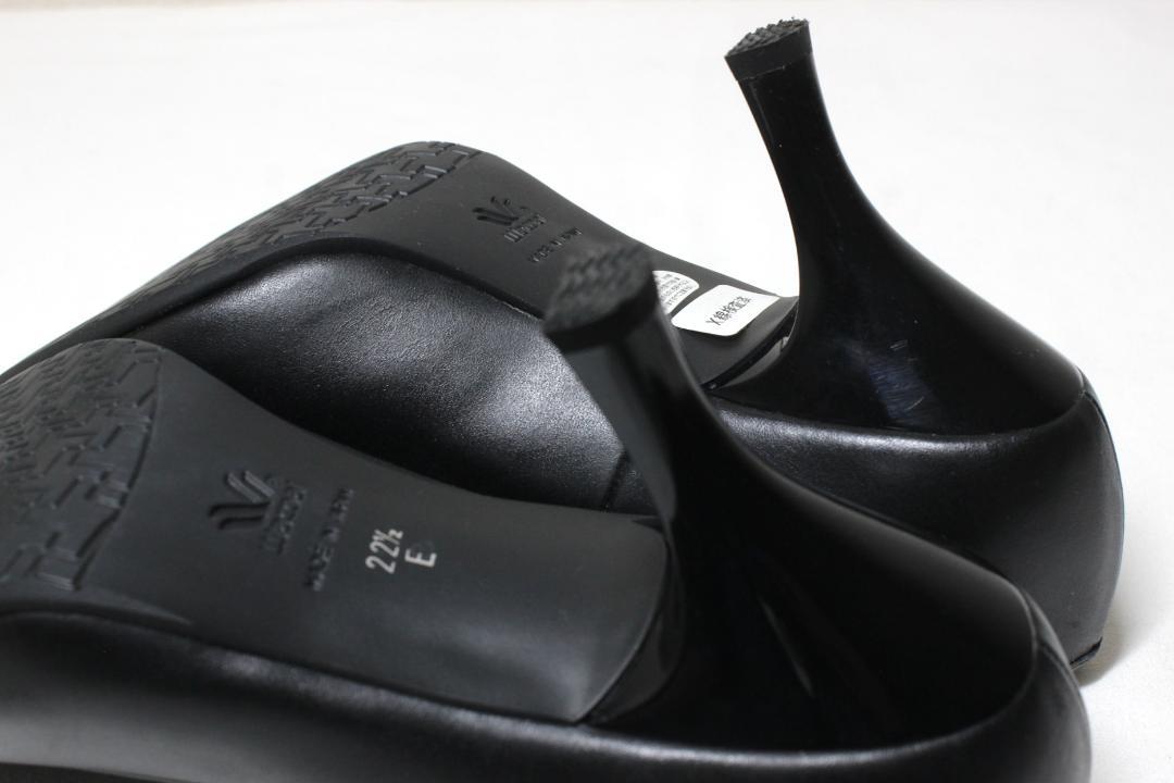 24【美品】ワコール サクセスウォーク パンプス 22 1/2 E ラウンドトゥ