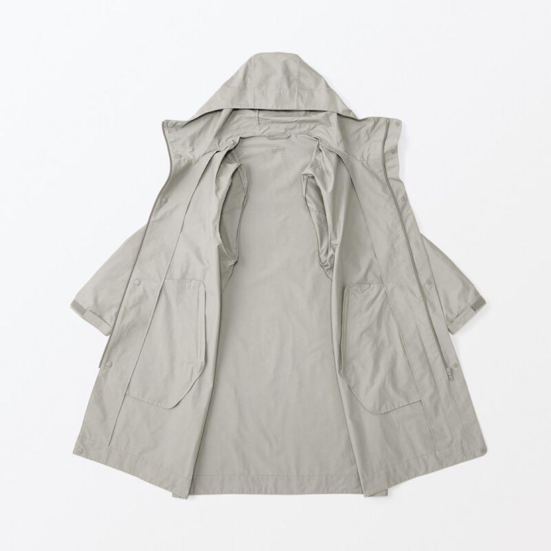 [新品] 無印良品 MUJI 撥水 フードコート サンドベージュ L