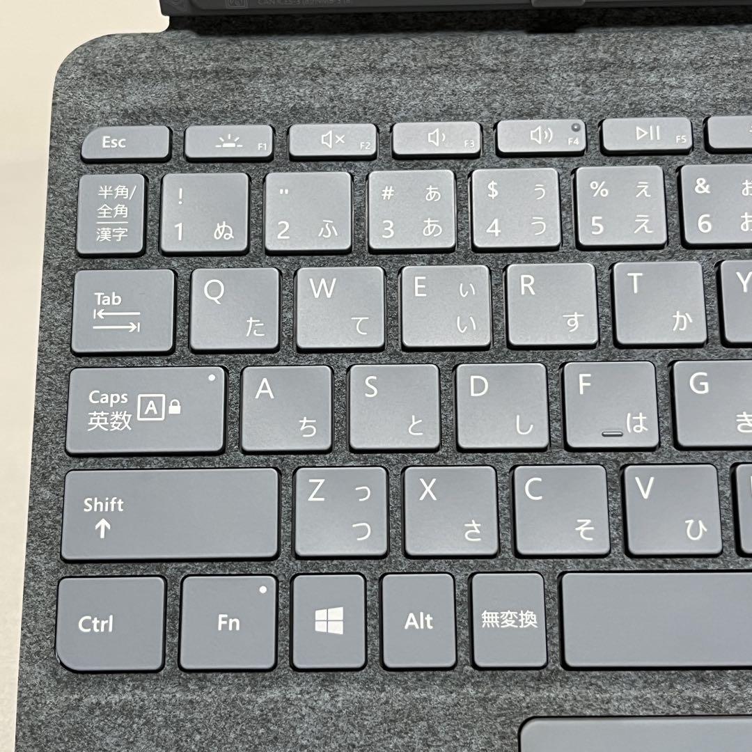 美品】Surface Go Go2 Go3 タイプカバー アイスブルー 純正