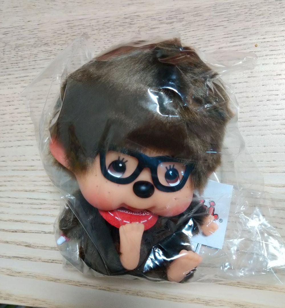 新品 モンチッチ 顔デカ メガネ 座り レッド 男の子 香港限定 726271