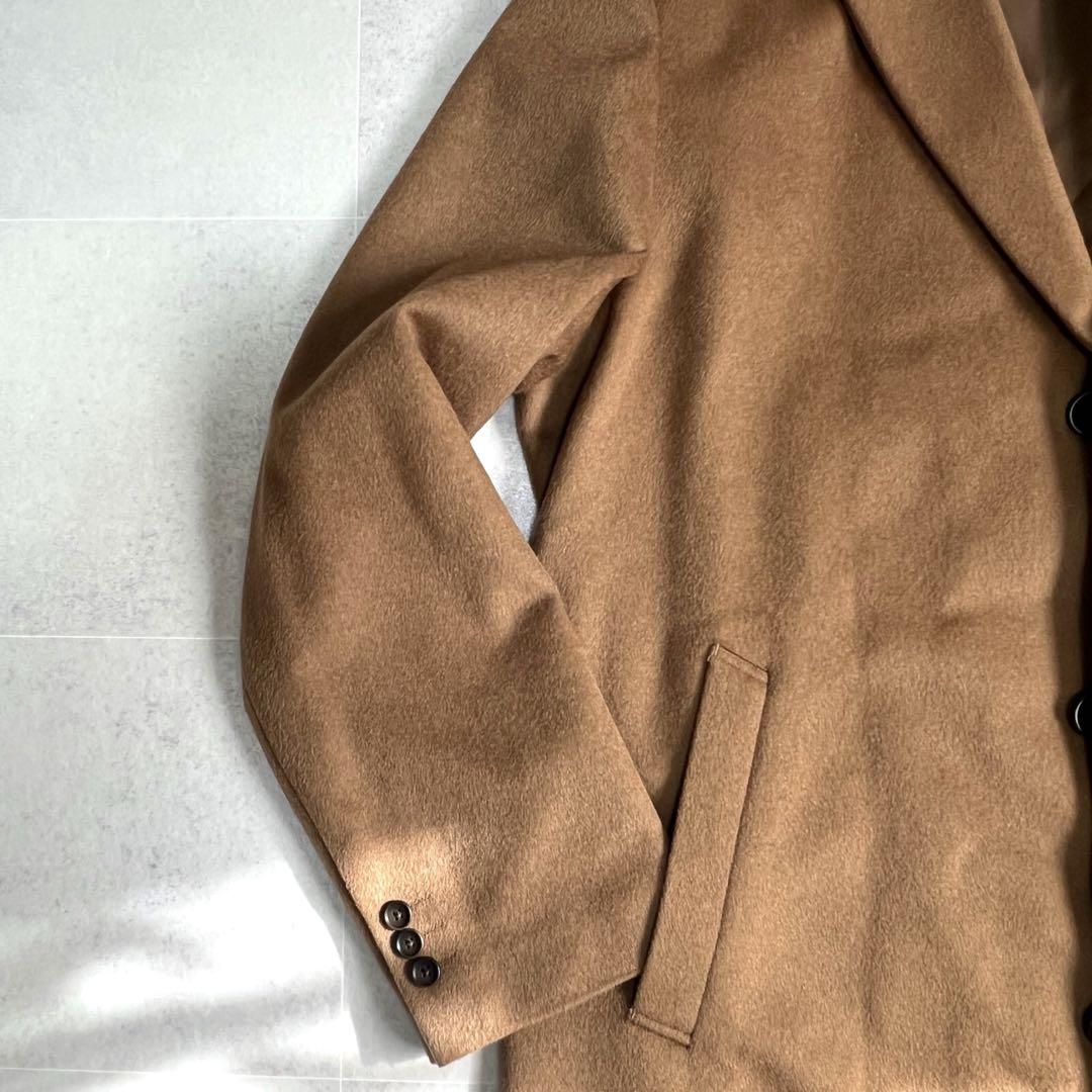 プレゼントを選ぼう！ 新品同様☆希少☆UNIQLO☆チェスターコート☆カシミア☆キャメル ジャケット・アウター