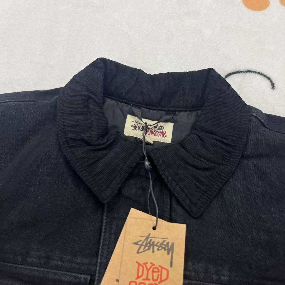 Stussy Washed Canvas Shop Jack ブラック M