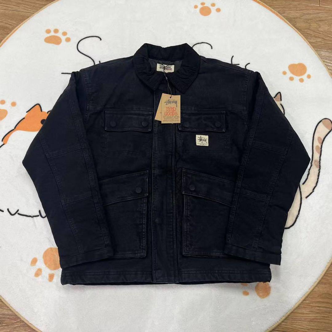 Stussy Washed Canvas Shop Jack ブラック M
