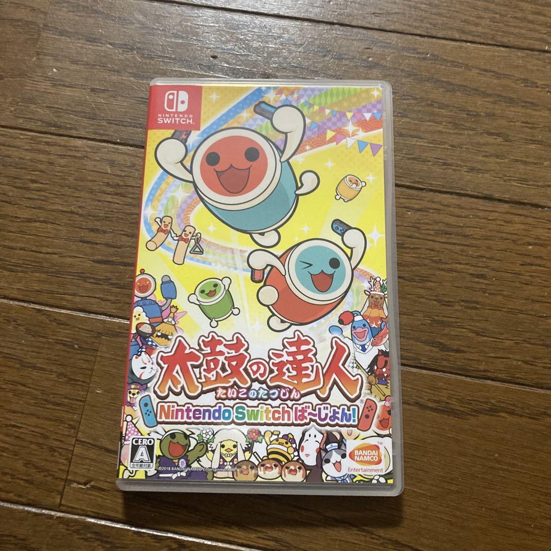 太鼓の達人　太鼓、バチ、ニンテンドースイッチソフトのセット