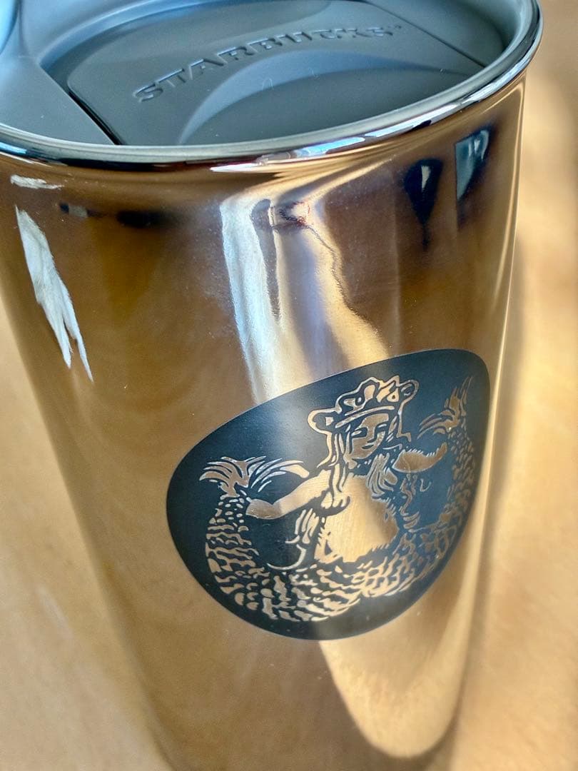 Starbucks シルバー タンブラー 一号店 ロゴ