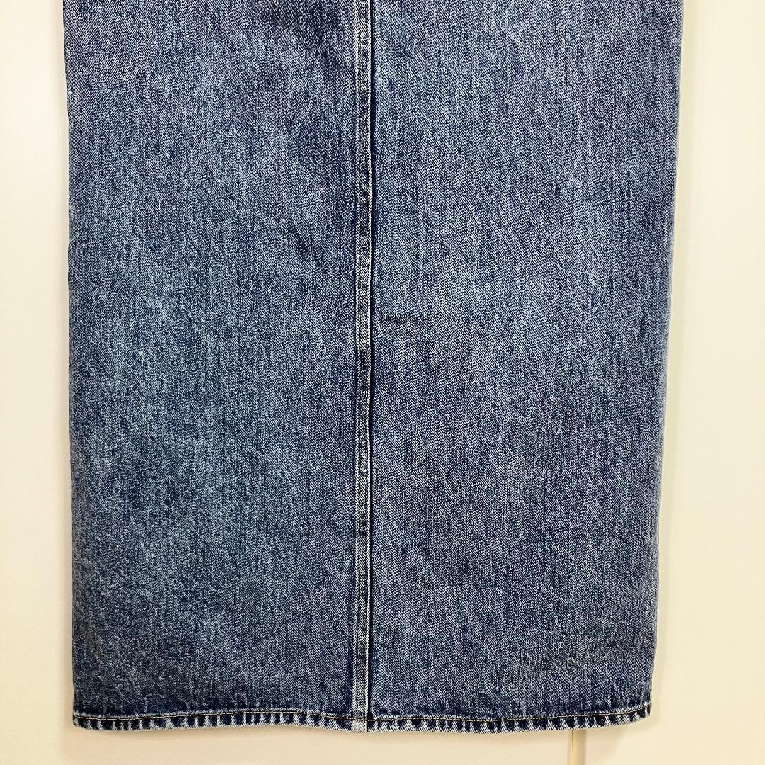 Whim Gazette デニムスリットスカート ブルー サイズ38 Whim Gazette デニムスリットスカート ブルー サイズ38