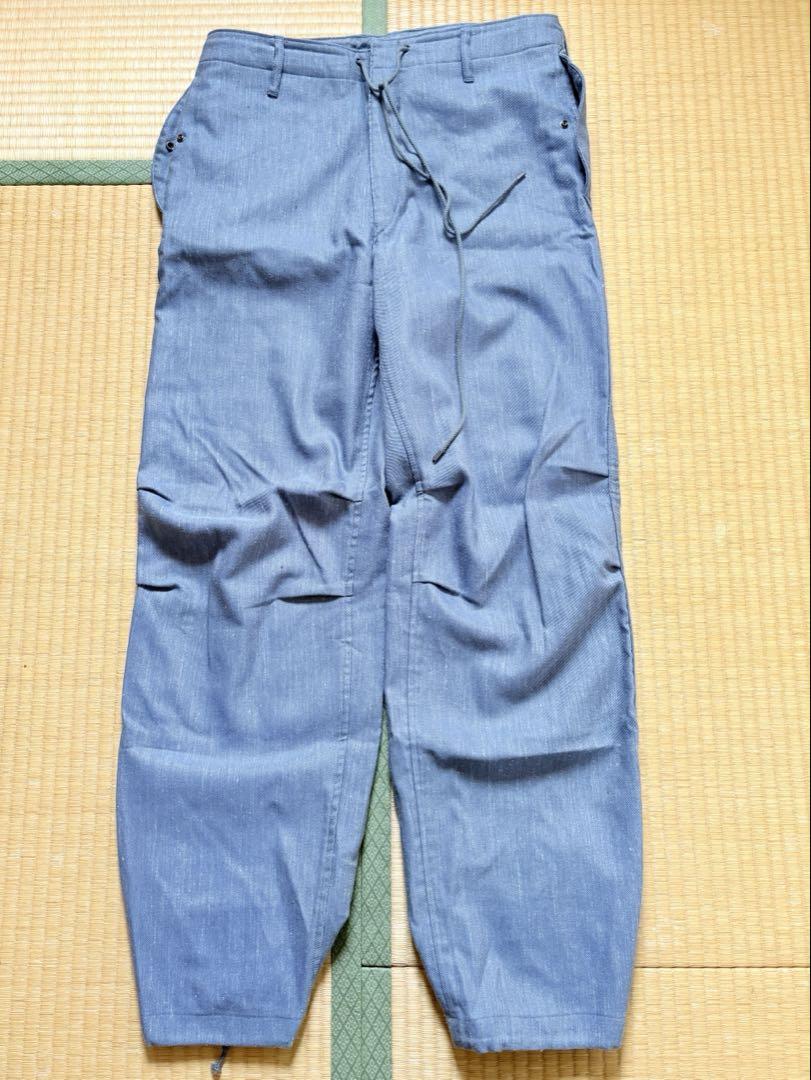 オーラリー　WOOL LINEN TWILL FIELD PANTS