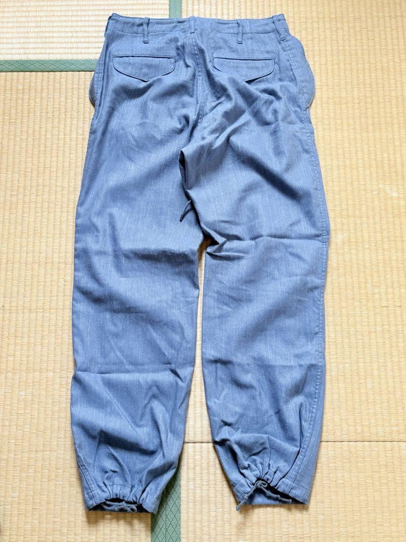 オーラリー　WOOL LINEN TWILL FIELD PANTS