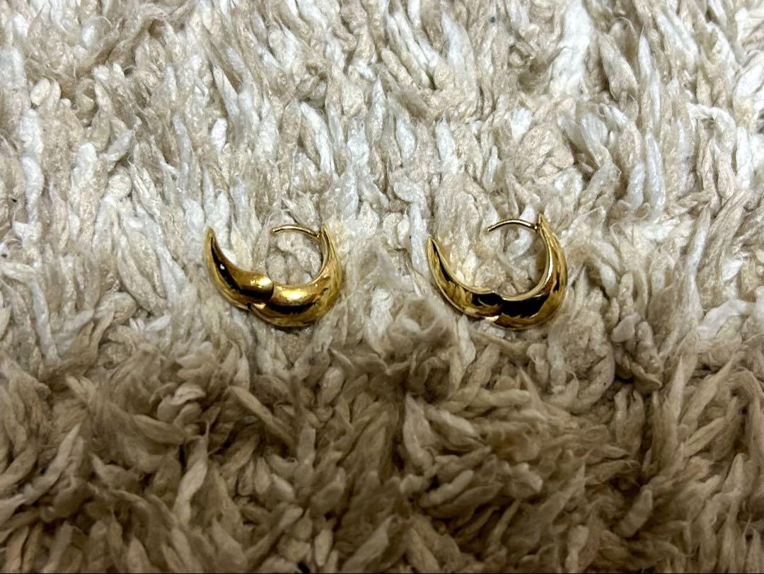 Tom Wood ゴールド フープピアス
