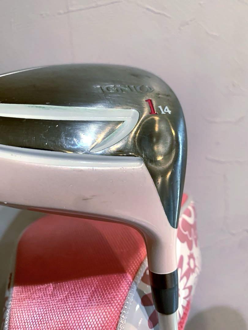 良品 レディースゴルフクラブ セット イグニオ 可愛く優しい