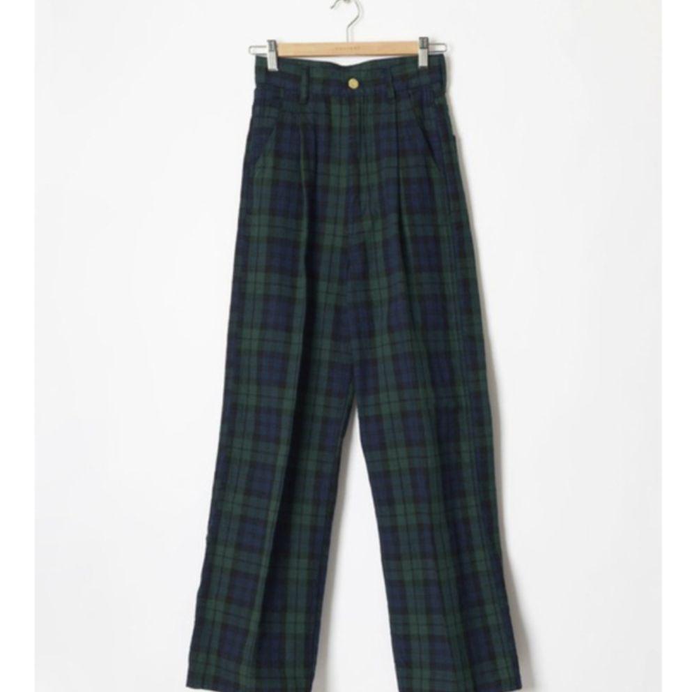 限定値下げHOLIDAY TUCK CHECK PANTS　1