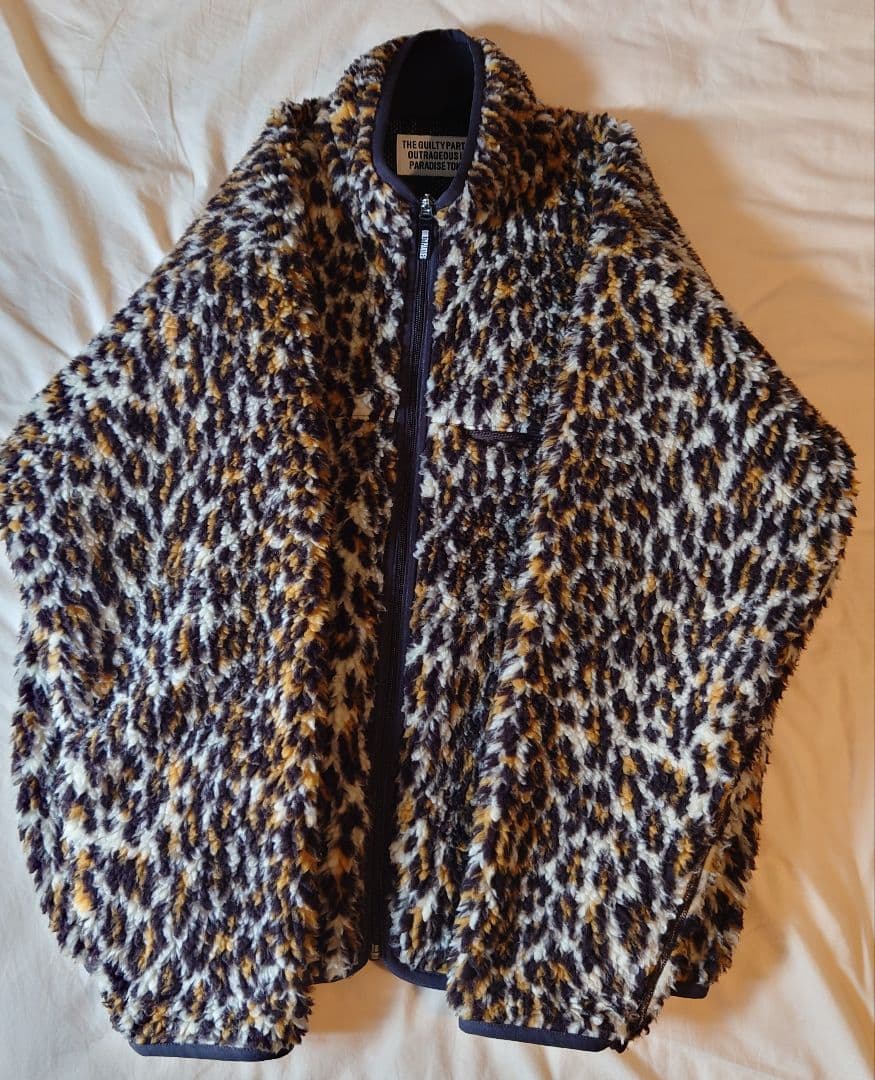 WACKOMARIAワコマリア18FW-WMO-OD10レオパードフリースL WACKOMARIAワコマリア18FW-WMO-OD10レオパードフリースL