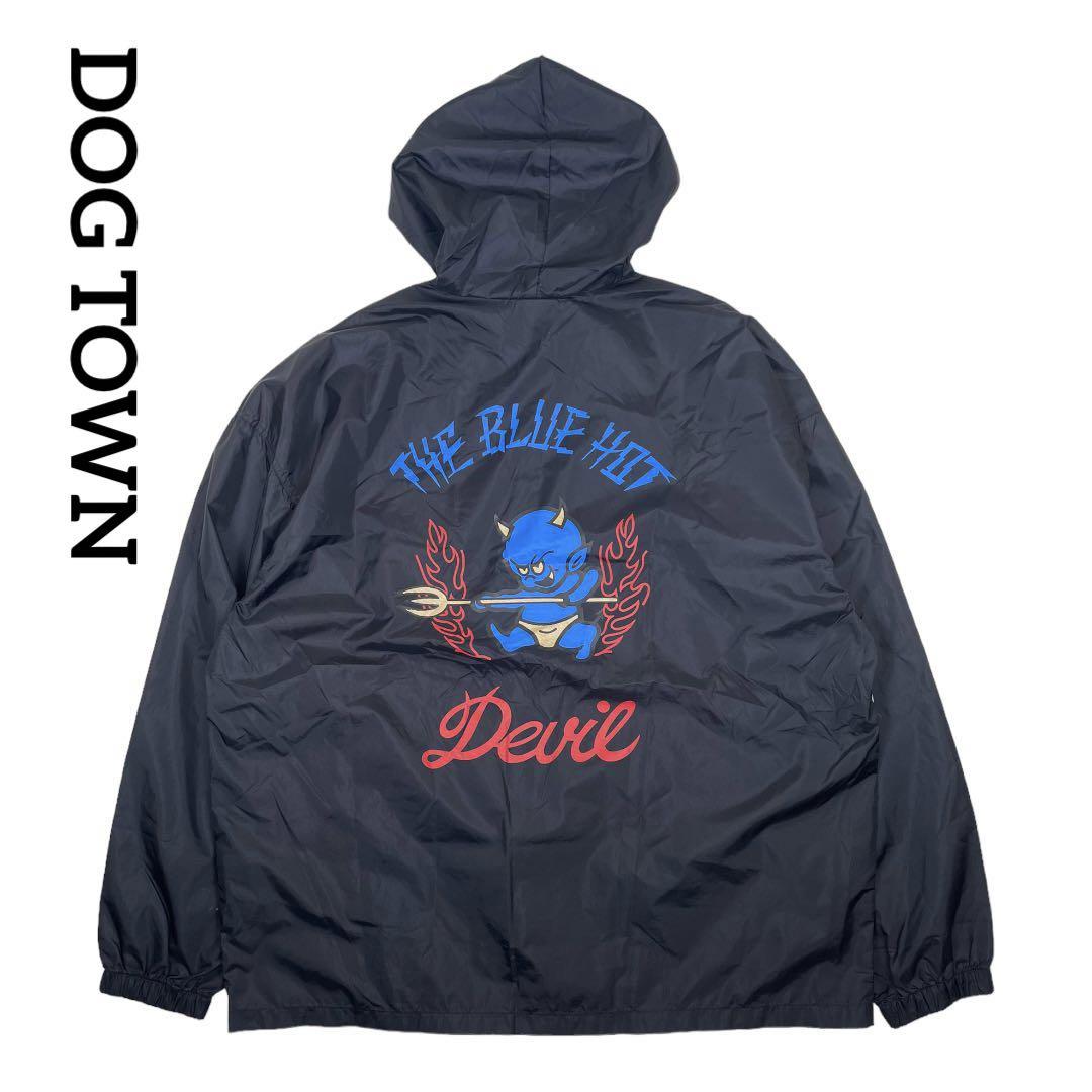 DOGTOWN ドッグタウン ナイロンアノラックパーカー バックプリント