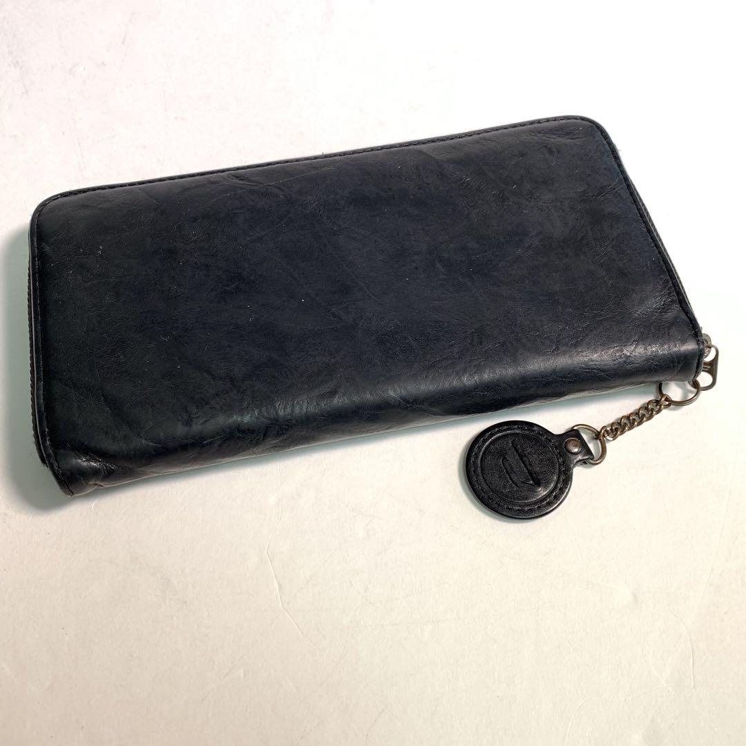 DIESEL 二つ折り財布 ブラック 本革