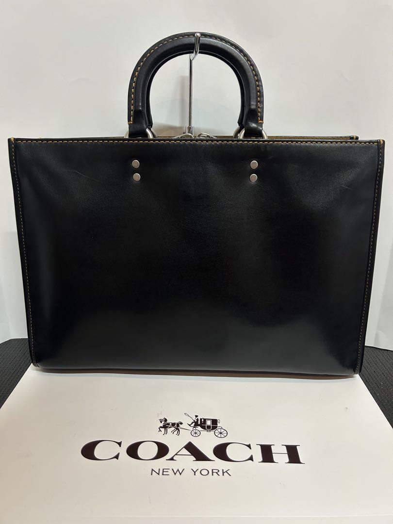 COACH コーチ ローグ ビジネスバッグ ショルダー グラブタンレザー 本革