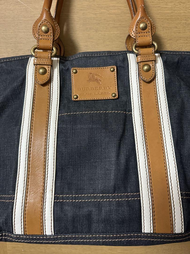 【確実正規品】バーバリーデニム生地トートバッグ