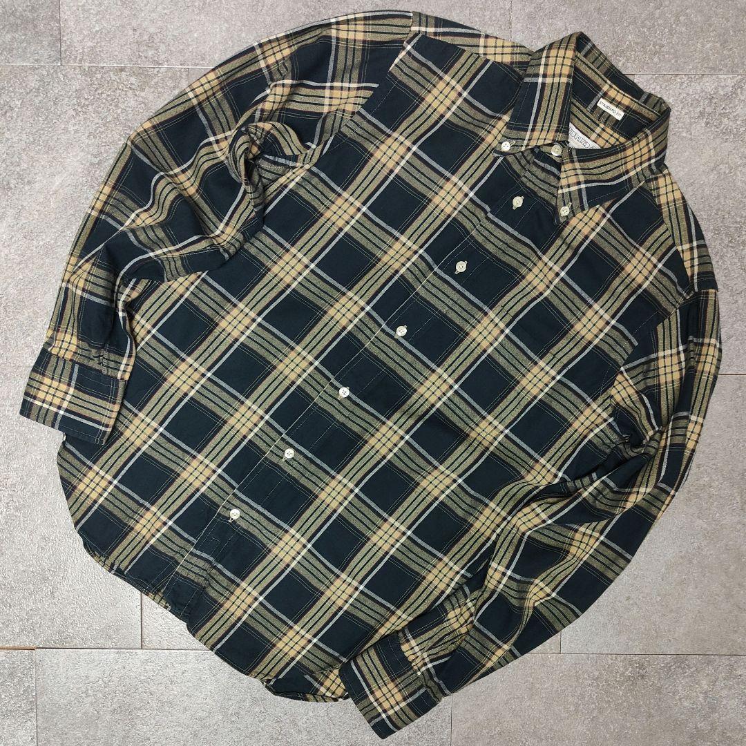 【INDIVIDUALIZED SHIRTS】B.Dチェックシャツ モスグリーン