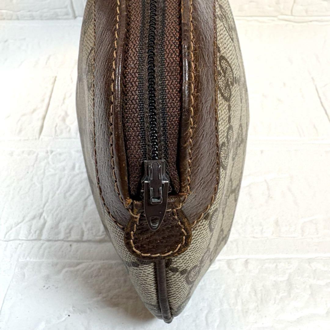 GUCCI グッチ GGロゴ キャンバスポーチ PVC