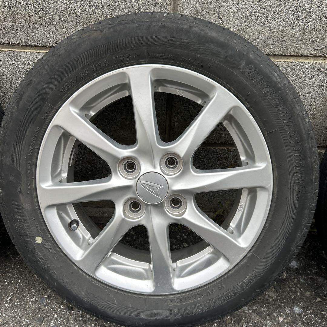 155/65R14 アルミホイールとタイヤ②２本分
