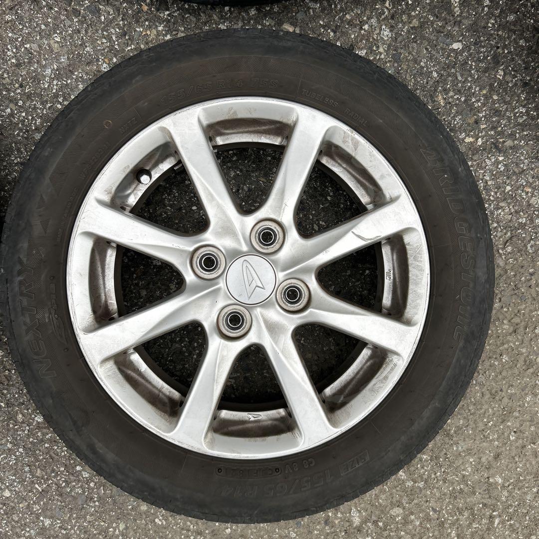 155/65R14 アルミホイールとタイヤ②２本分