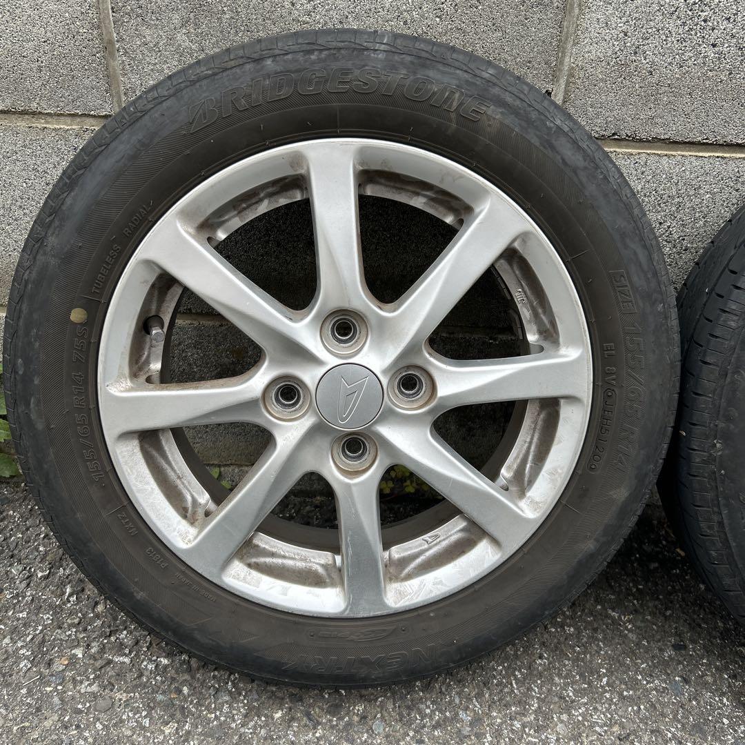 155/65R14 アルミホイールとタイヤ②２本分