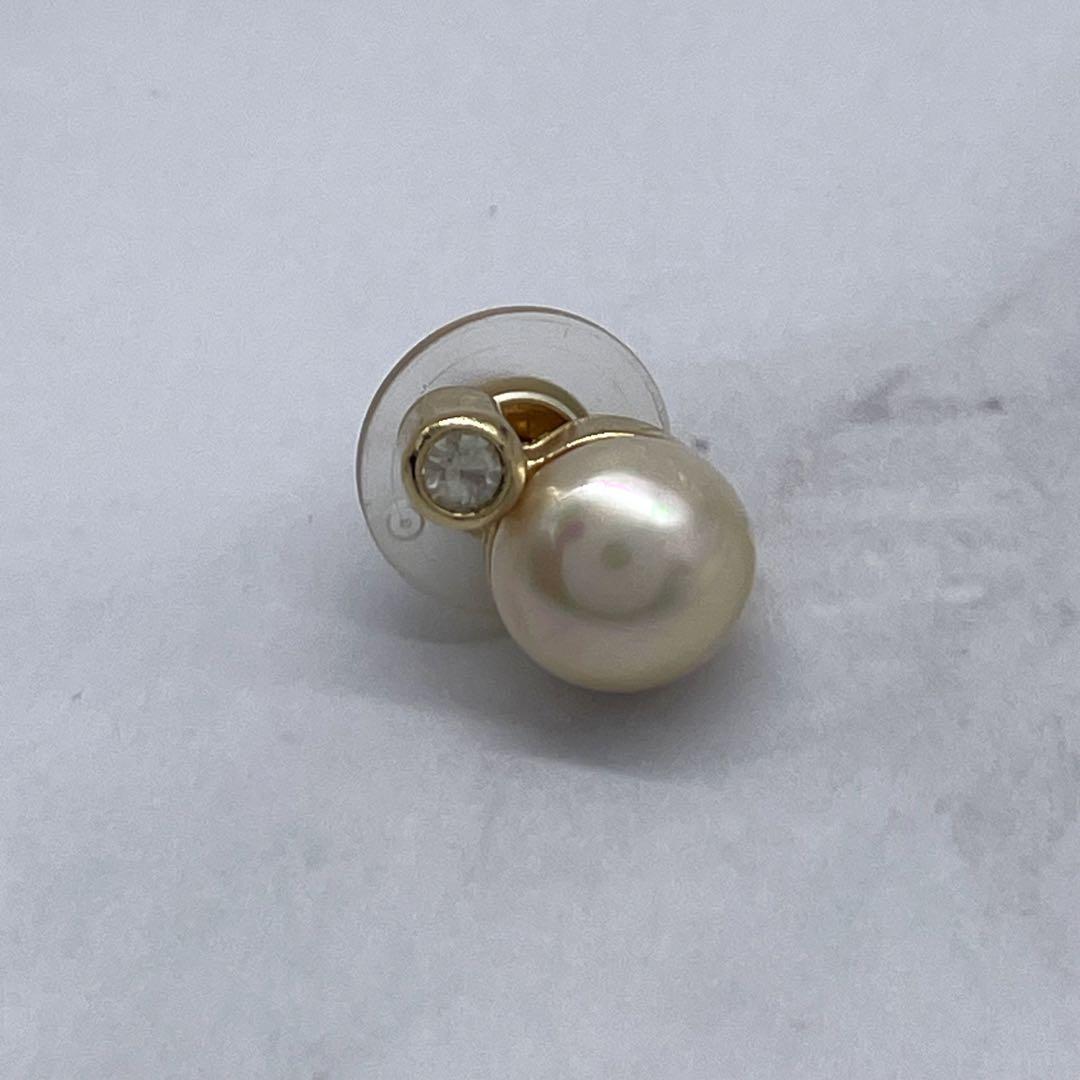 クリスチャンディオール　I2 パール　ピアス　片耳用　カラーストーン　ゴールド