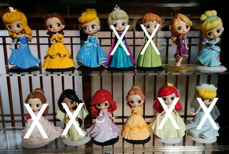 バラ売り可] ディズニー プリンセス フィギュア qposket 11セット
