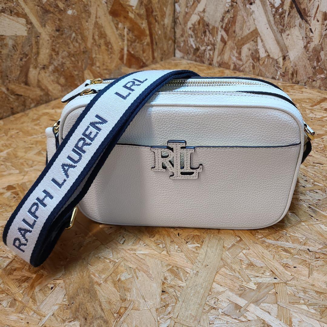 【Ralph Lauren】Lauren Ralph Lauren ロゴ クロスボディバッグ ラルフローレン＊上質レザー＊ミディアム ロゴ クロスボディ