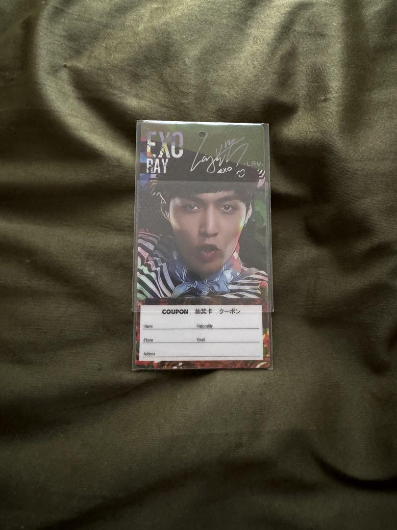 【公式】アクセサリーの激安通販 EXO レイ ロッテスターアベニュー ウィシュカード トレカ 张艺兴 lay K-POP・アジア