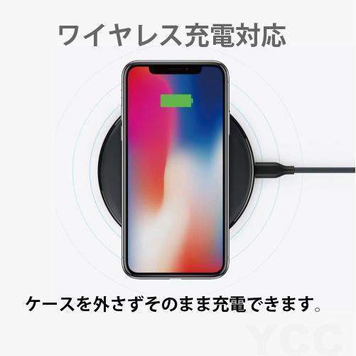 iphone13pro用ケースカバー青新品マットワイヤレス充電対応人気