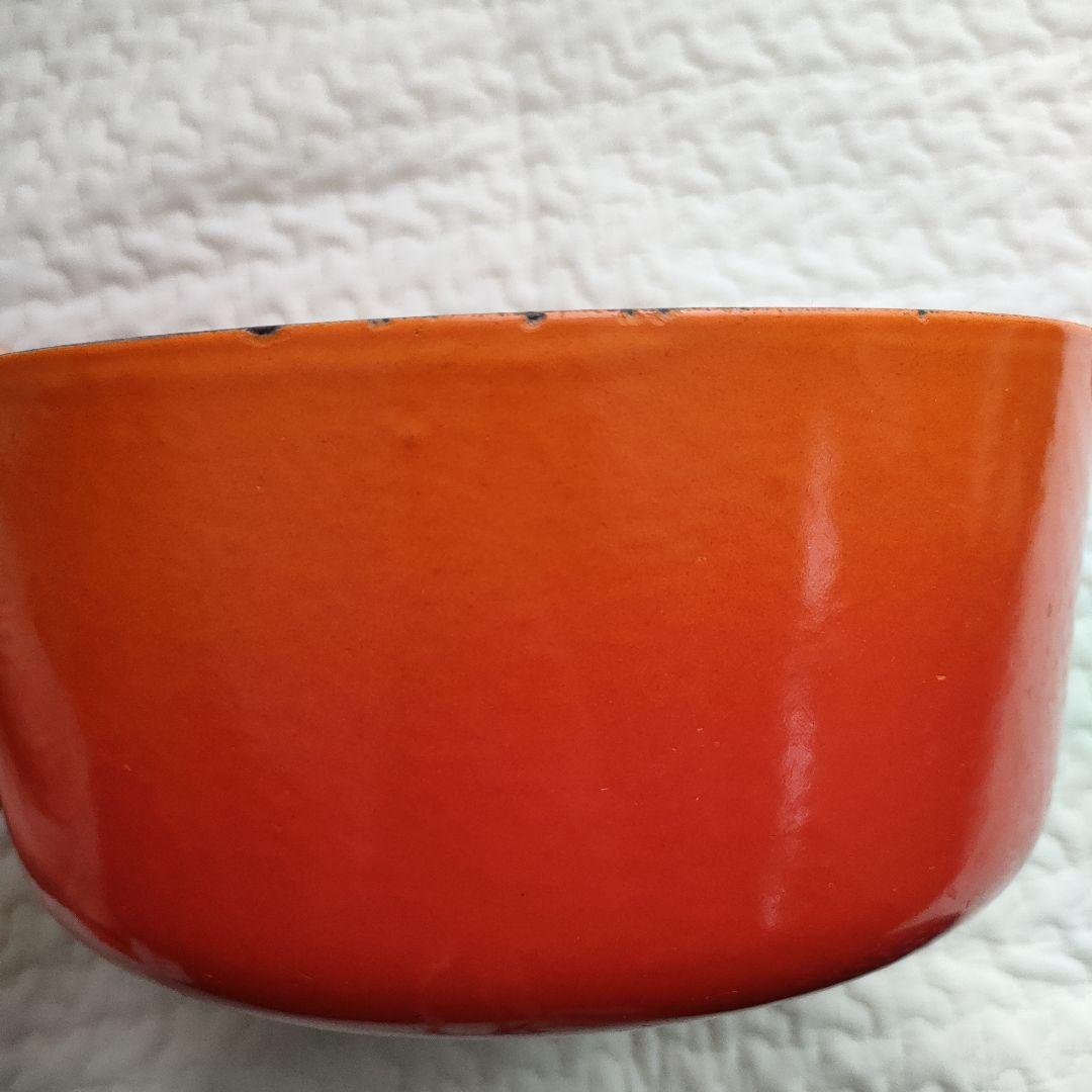 Le Creuset 両手鍋 オレンジ ルクルーゼ 22
