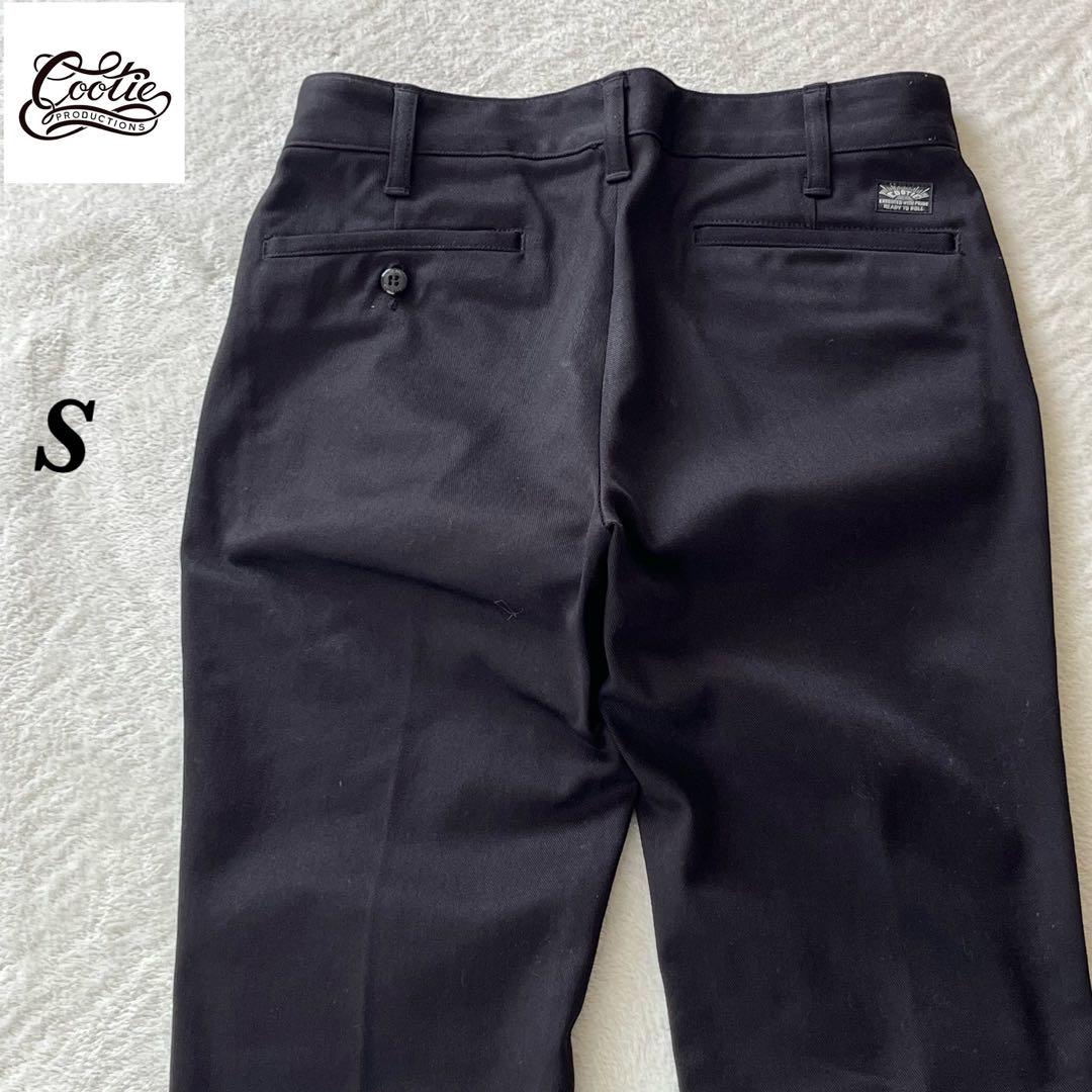 【50％OFF】 COOTIE ブラック ストレッチ チノパン S 日本製 universal パンツ
