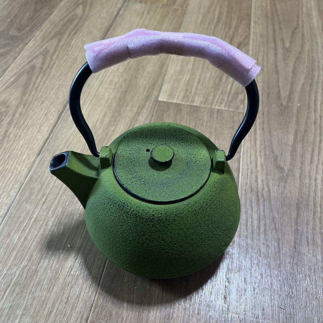 南部鉄器 日本製急須 緑色
