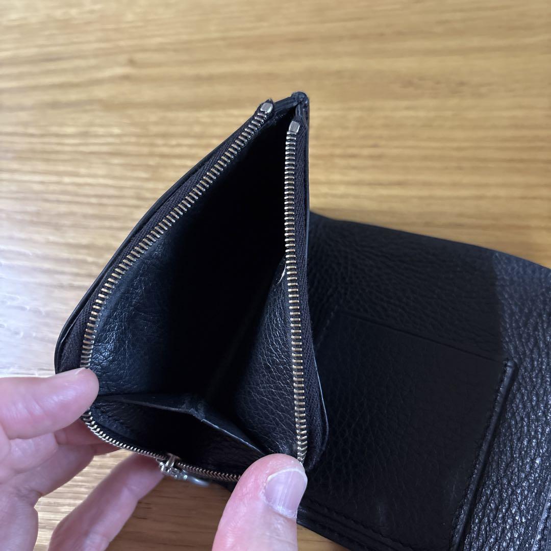 Aeta レザー三つ折り財布 ブラック コンパクト 本革 Aeta レザー三つ折り財布 ブラック コンパクト 本革 - メルカリ