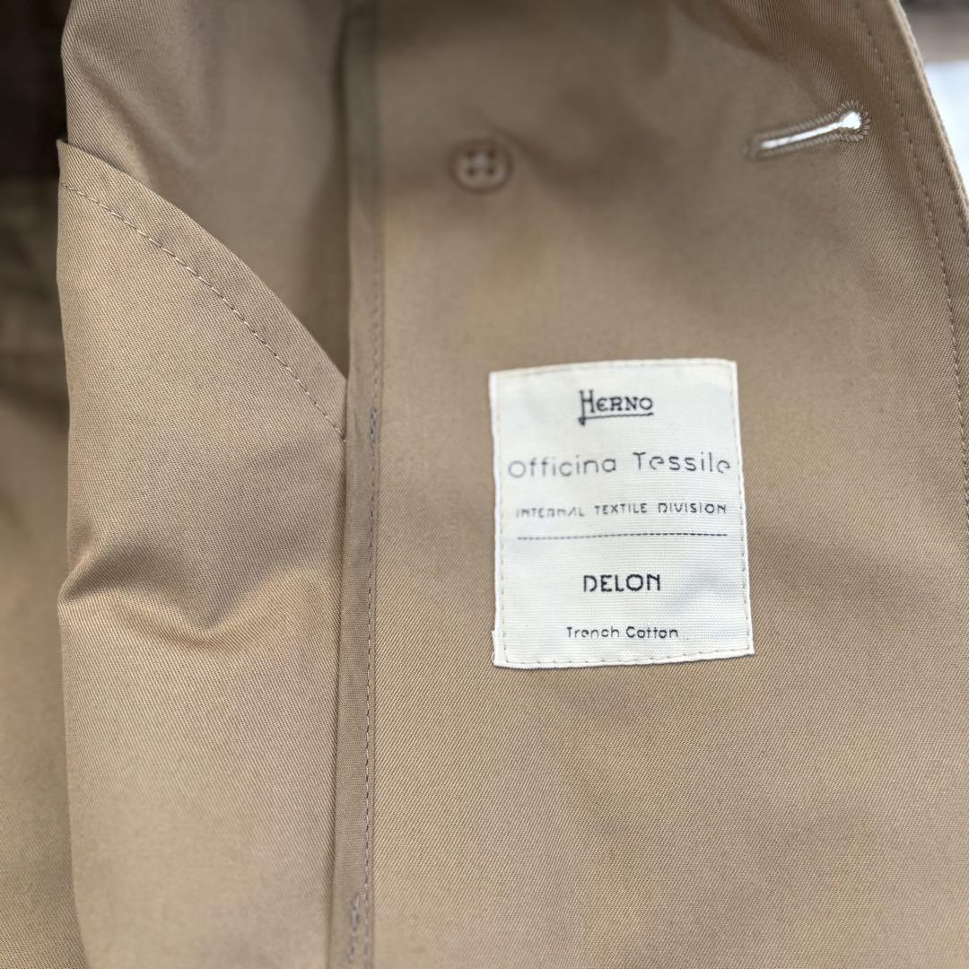 HERNO】ヘルノ トレンチコート モノグラム ロング ベージュ