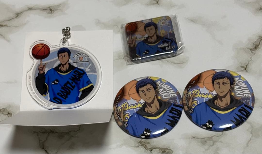 黒子のバスケ　青峰大輝　缶バッジセット ハピクロ！】黒子のバスケ KUROCORZET メモリアル缶バッジ＜青峰