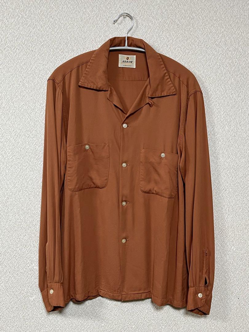 utan様専用　50s ヴィンテージ arrow レーヨンシャツ ギャバシャツ