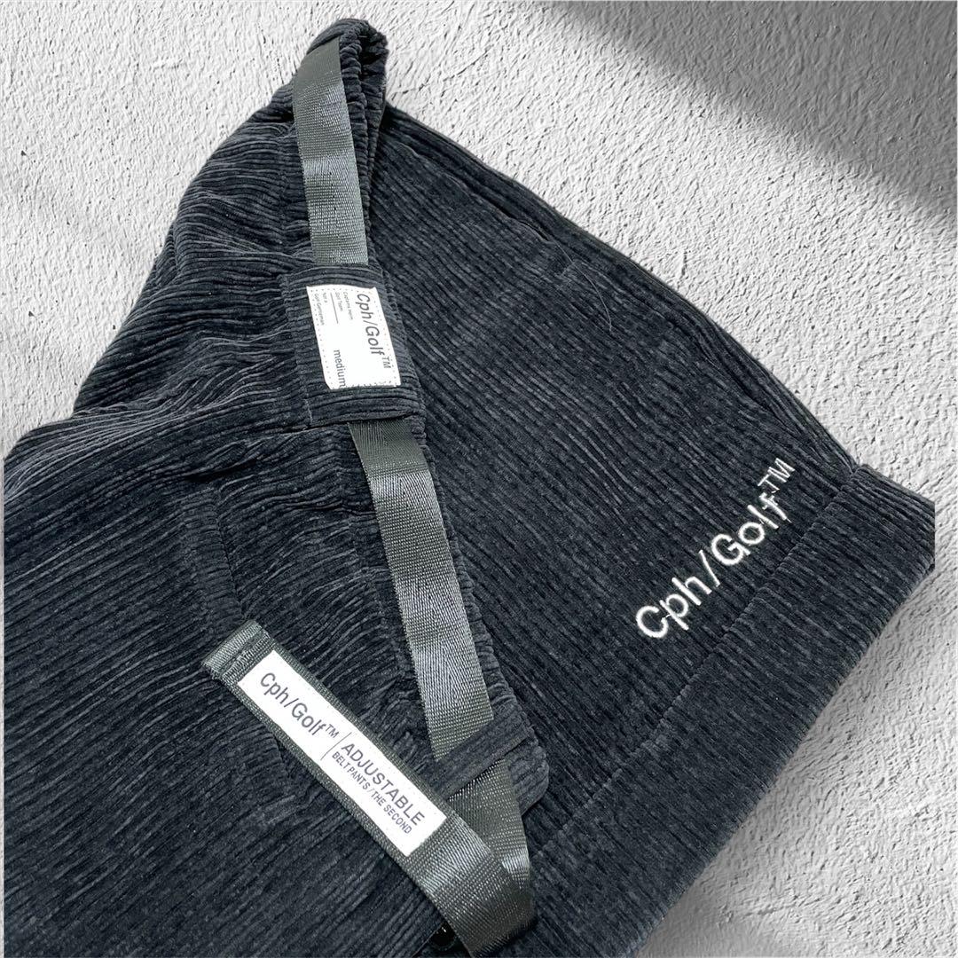 ADJUSTABLE CORDUROY SHORTS - BLACK - – Cph/Golf™︎