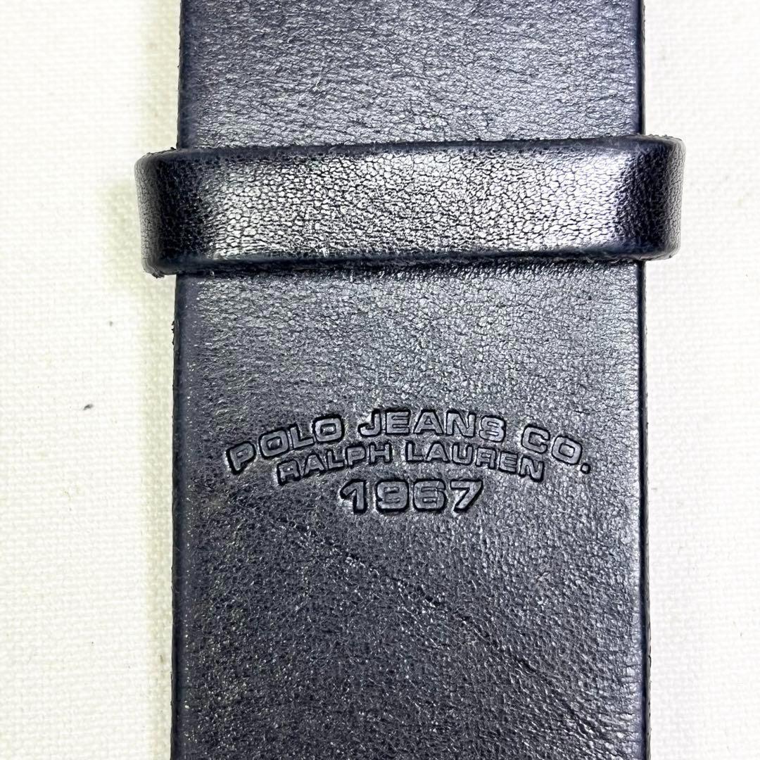希少 POLO JEANS ポロジーンズ ウエスタンベルト レザー 黒