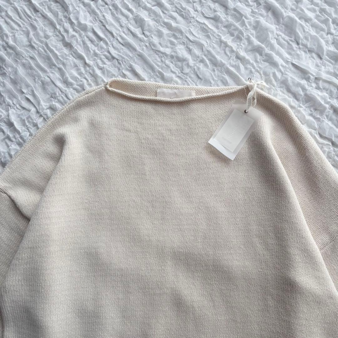 【新品未使用タグ付】 トゥデイフル ボートネックオーバーニット 近年モデル 【新品未使用タグ付】 トゥデイフル ボートネックオーバーニット 近年モデル