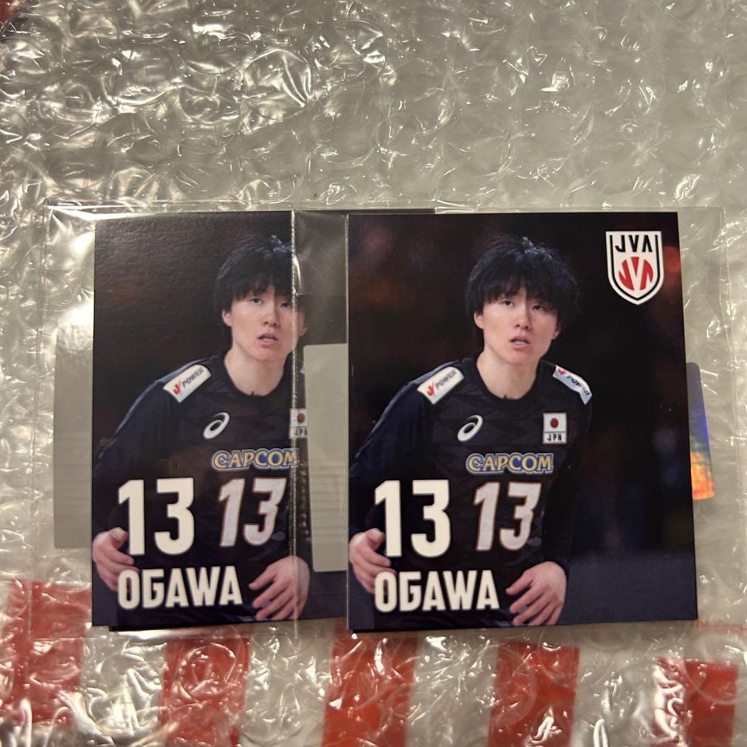 小川智大 チェキ 缶バッチ ステッカー バレーボール日本代表 モバガチャ トレカ バレーボール男子日本代表 ガチャガチャ アクリルボールチェーン