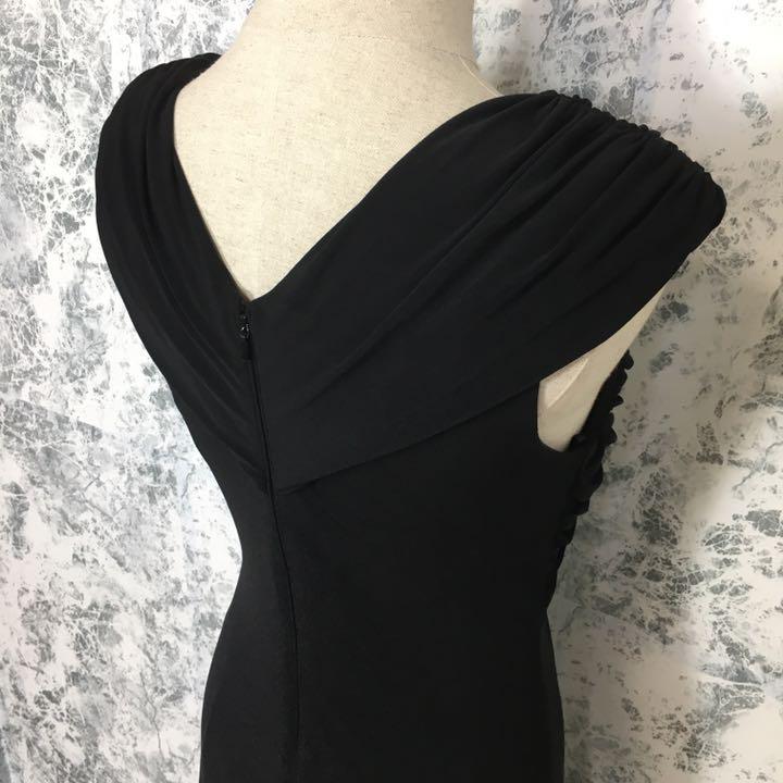 タダシショージ Vネック カシュクール ロング マキシ寸 ワンピース