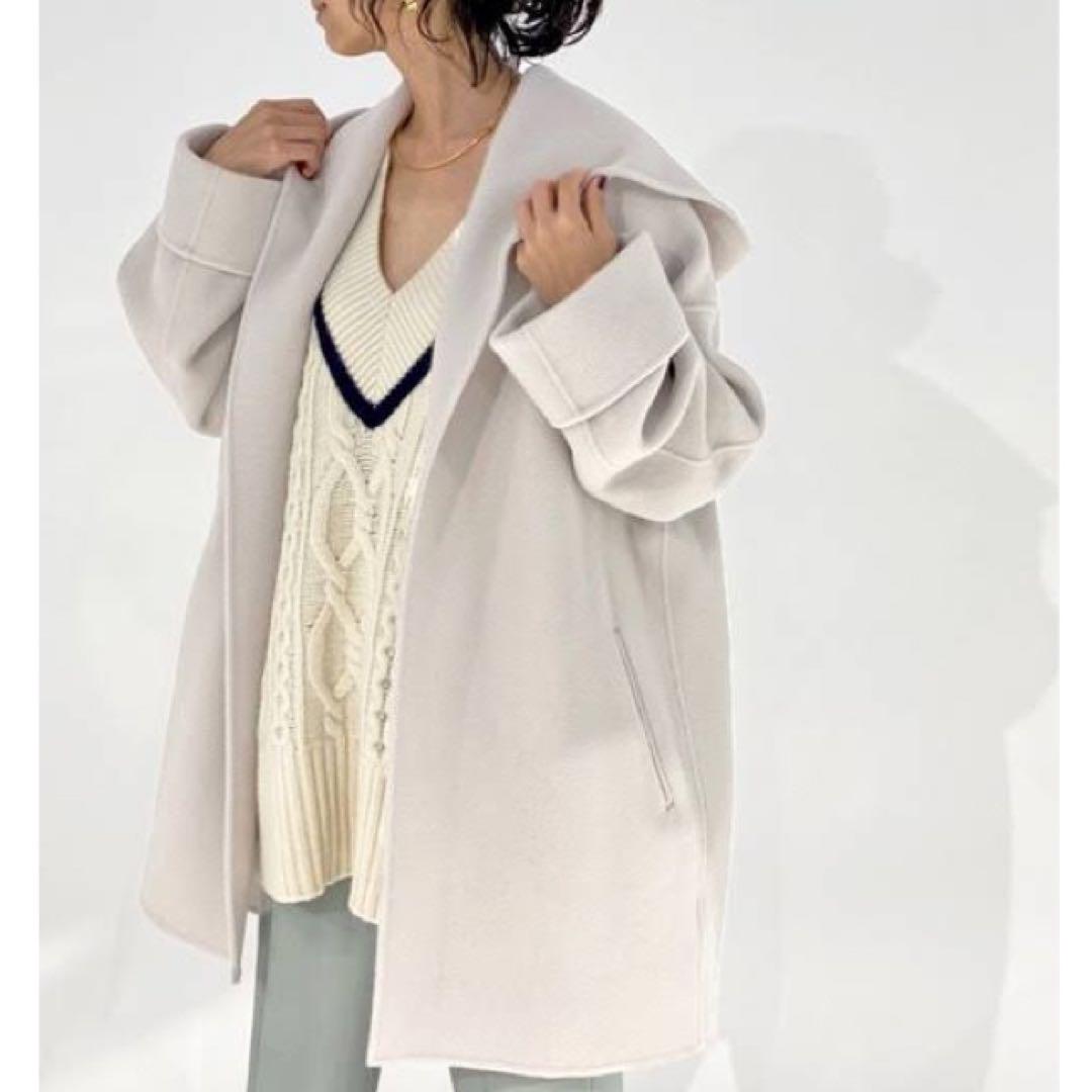 Spick&Span ダブルモッサリバーフーディーコート Spick & Span（スピックアンドスパン）の「ダブルモッサリバー