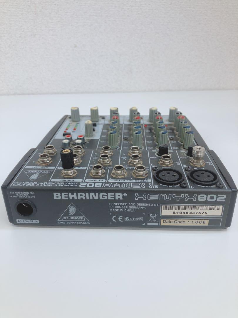 BEHRINGER XENYX802ベリンガーアナログコンパクトミキサー 6ch