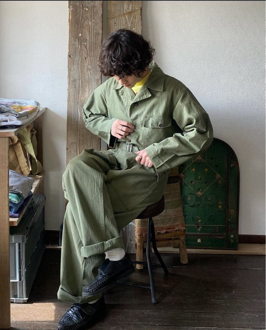 1940's U.S.ARMY M-43 HBT all in one 1940's U.S.ARMY M-43 HBT all in one