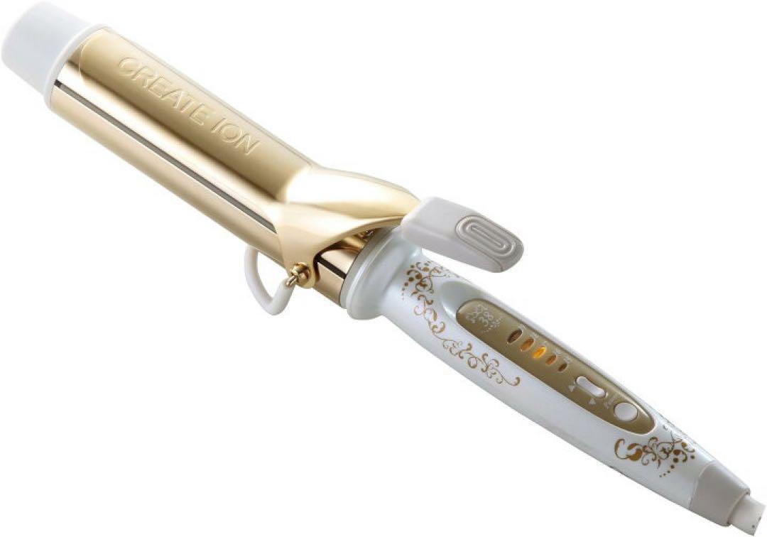 クレイツイオン ヘアアイロン グレイスカール 38mm 海外兼用 ゴールド加工