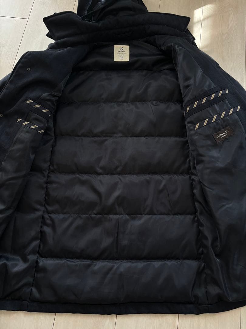 【ORIHICA】ネイビーダウンコート メンズM美品